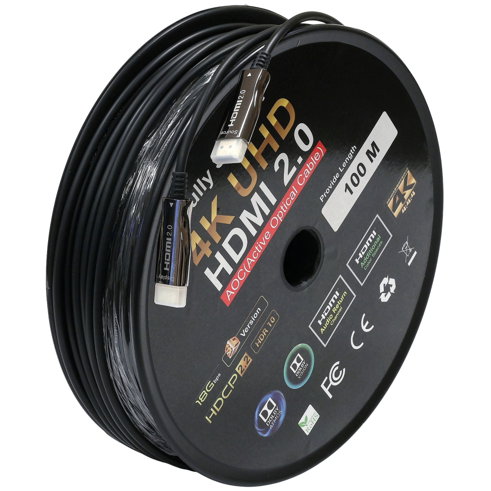 HDMI 2.0 Active Optical Cable 4K UHD 100m - buy in Kiev, Kharkov